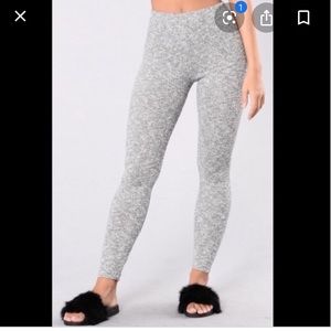 Fashion nova heather gray “sweater” leggings